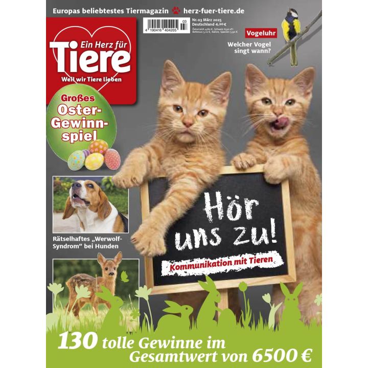 Ein Herz für Tiere zum Verschenken