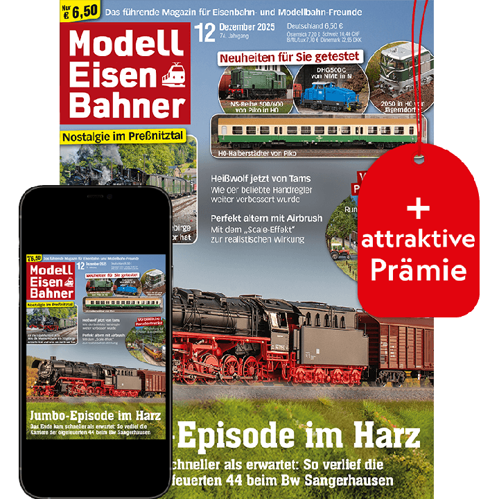 ModellEisenBahner Testabo &bdquo;Premium&ldquo; mit Geschenk f&uuml;r Sie