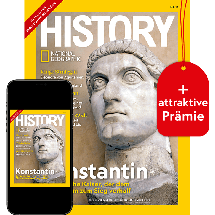 NATIONAL GEOGRAPHIC HISTORY Vorteilsabo &bdquo;Plus&ldquo; mit Pr&auml;mie