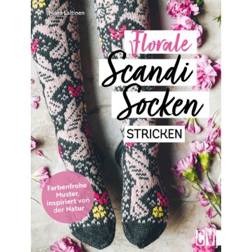 Florale Scandi-Socken stricken